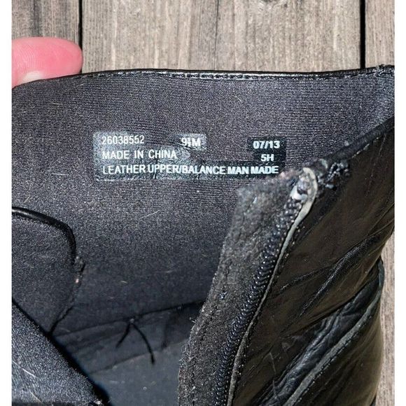 Clarks Black Lace Up Boots - Picture 8 of 9